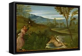Leda and the Swan, C. 1500-Giorgione-Framed Stretched Canvas
