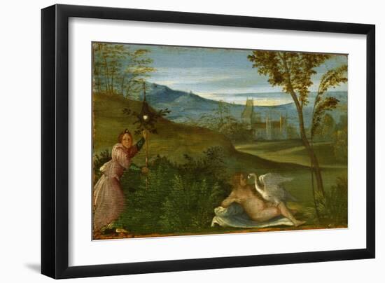 Leda and the Swan, C. 1500-Giorgione-Framed Giclee Print