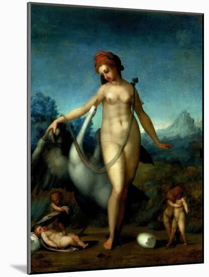 Leda and the Swan, c.1512-13-Jacopo da Carucci Pontormo-Mounted Giclee Print