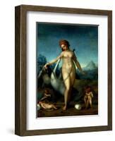 Leda and the Swan, c.1512-13-Jacopo da Carucci Pontormo-Framed Giclee Print