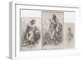 Leda and the Swan, C1504-1506-Leonardo da Vinci-Framed Giclee Print