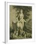 Leda and the Swan, Engraving-Philippe Triere-Framed Giclee Print