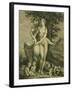 Leda and the Swan, Engraving-Philippe Triere-Framed Giclee Print