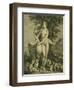 Leda and the Swan, Engraving-Philippe Triere-Framed Giclee Print