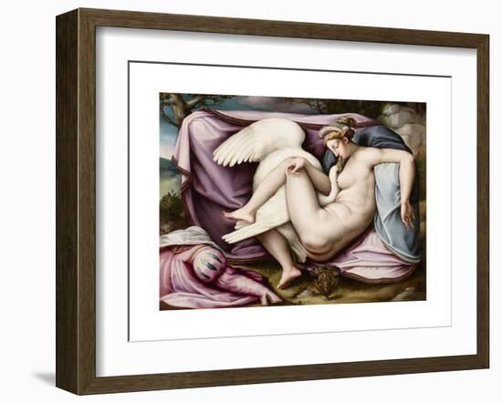 Leda and the Swan-Michelangelo Buonarroti-Framed Giclee Print