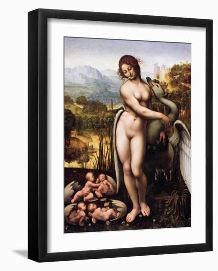 Leda and the Swan-Cesare da Sesto-Framed Giclee Print