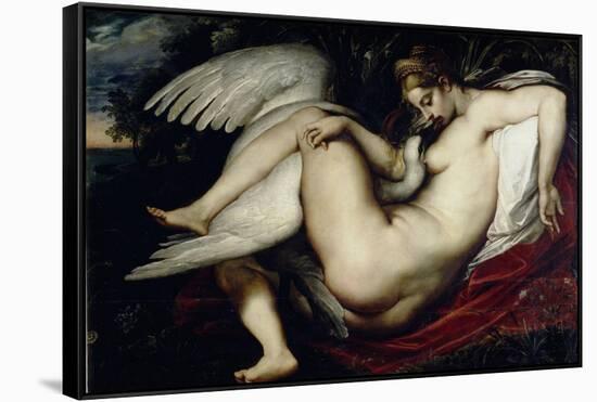 Leda and the Swan-Peter Paul Rubens-Framed Stretched Canvas