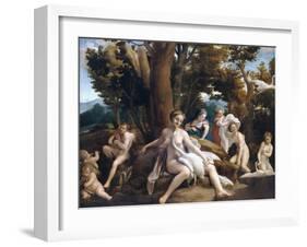 Leda and the Swan-Correggio-Framed Giclee Print