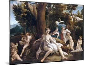 Leda and the Swan-Correggio-Mounted Giclee Print