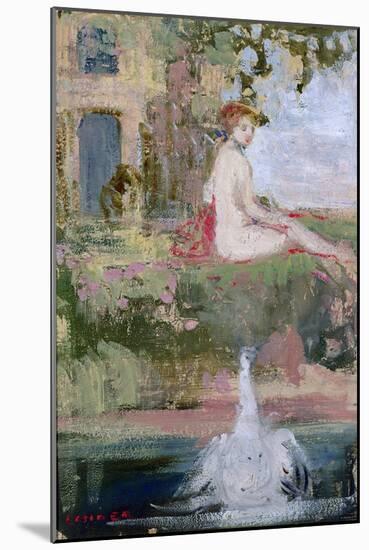 Leda and the Swan-Charles Edward Conder-Mounted Giclee Print