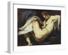 Leda and the Swan-Peter Paul Rubens-Framed Giclee Print