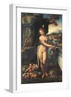 Leda, by Copy From Leonardo Da Vinci, 1505 - 1507, 16th Century,-Leonardo da Vinci-Framed Giclee Print