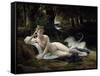 Leda-Francois-edouard Picot-Framed Stretched Canvas