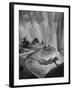 Lee Anderson Swimming Into Living Room of Raymond Loewy's House-Peter Stackpole-Framed Photographic Print