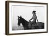 Lee Archer, 24, Riding a Horse at O.B. Llyod Stables in Scottsdale, Arizona, October 1960-Allan Grant-Framed Photographic Print