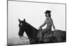 Lee Archer, 24, Riding a Horse at O.B. Llyod Stables in Scottsdale, Arizona, October 1960-Allan Grant-Mounted Photographic Print