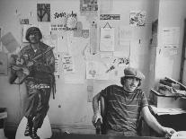 Editor of Chicago Underground Newspaper John Walrus Sitting in Office-Lee Balterman-Photographic Print