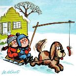 Dog Sledding - Jack & Jill-Lee de Groot-Framed Giclee Print