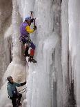 Ice Climbing, Ouray, Colorado, USA-Lee Kopfler-Photographic Print