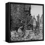 Lee Miller and American Soldiers-David Scherman-Framed Stretched Canvas