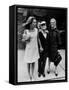 Lee Radziwill, Truman Capote, and Jane Howard Walking Arm in Arm While Leaving the Ivanhoe Theater-Pierre Boulat-Framed Stretched Canvas