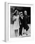 Lee Radziwill, Truman Capote, and Jane Howard Walking Arm in Arm While Leaving the Ivanhoe Theater-Pierre Boulat-Framed Premium Photographic Print