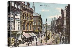 Leeds, Boar Lane 1905-null-Stretched Canvas
