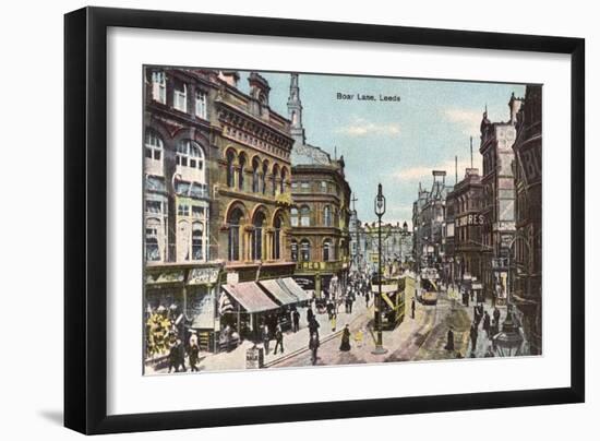 Leeds, Boar Lane 1905-null-Framed Art Print
