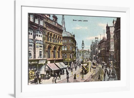 Leeds, Boar Lane 1905-null-Framed Art Print