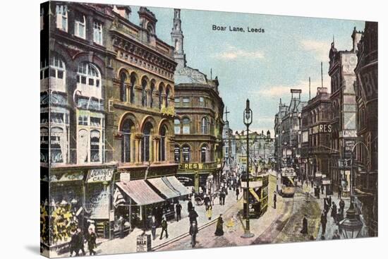 Leeds, Boar Lane 1905-null-Stretched Canvas