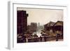 Leeds Bridge, 1880-John Atkinson Grimshaw-Framed Giclee Print