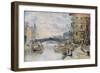Leeds Bridge from Aire and Calder Navigation Wharf, 1911-Arthur Netherwood-Framed Giclee Print