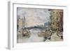 Leeds Bridge from Aire and Calder Navigation Wharf, 1911-Arthur Netherwood-Framed Giclee Print