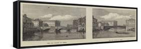 Leeds Bridge-null-Framed Stretched Canvas