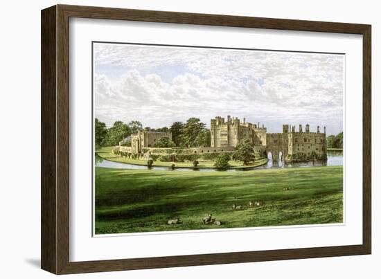 Leeds Castle, Kent, Home of the Wykeham-Martin Family, C1880-Benjamin Fawcett-Framed Premium Giclee Print