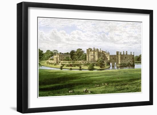 Leeds Castle, Kent, Home of the Wykeham-Martin Family, C1880-Benjamin Fawcett-Framed Premium Giclee Print