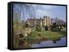 Leeds Castle, Rebuilt in Stone by the Normans around 1120, Kent, England, UK-Nigel Blythe-Framed Stretched Canvas