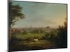 Leeds from the Meadows, C.1825-Joseph Rhodes-Mounted Giclee Print