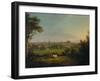 Leeds from the Meadows, C.1825-Joseph Rhodes-Framed Giclee Print