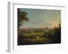 Leeds from the Meadows, C.1825-Joseph Rhodes-Framed Giclee Print