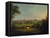 Leeds from the Meadows, C.1825-Joseph Rhodes-Framed Stretched Canvas