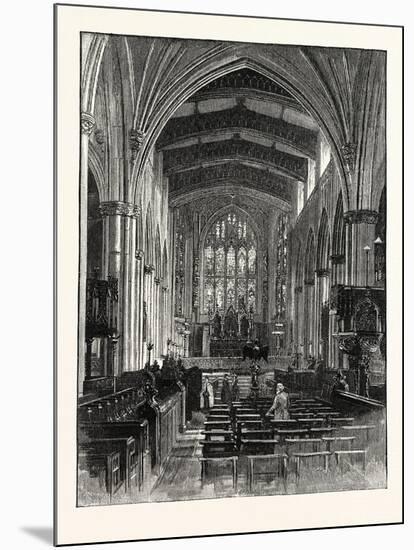 Leeds: the Nave, Looking East, UK-null-Mounted Giclee Print
