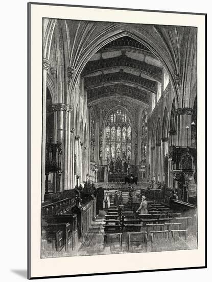 Leeds: the Nave, Looking East, UK-null-Mounted Giclee Print