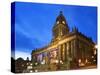 Leeds Town Hall at Dusk, Leeds, West Yorkshire, Yorkshire, England, United Kingdom, Europe-Mark Sunderland-Stretched Canvas