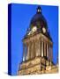 Leeds Town Hall at Dusk, Leeds, West Yorkshire, Yorkshire, England, United Kingdom, Europe-Mark Sunderland-Stretched Canvas