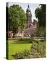 Leeds Town Hall from Park Square, Leeds, West Yorkshire, Yorkshire, England, United Kingdom, Europe-Mark Sunderland-Stretched Canvas