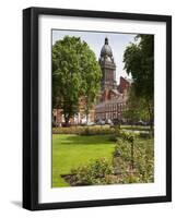 Leeds Town Hall from Park Square, Leeds, West Yorkshire, Yorkshire, England, United Kingdom, Europe-Mark Sunderland-Framed Photographic Print