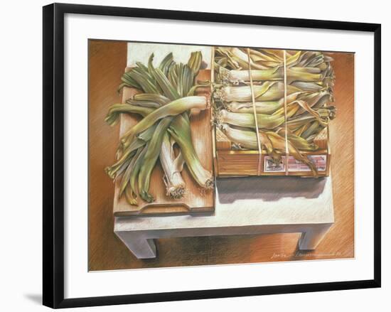 Leeks, 1980-Sandra Lawrence-Framed Premium Giclee Print