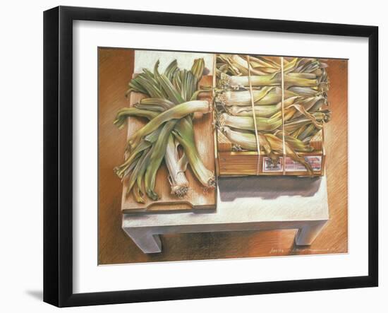 Leeks, 1980-Sandra Lawrence-Framed Giclee Print