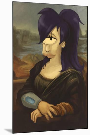 Leela As The Mona Lisa-null-Mounted Poster